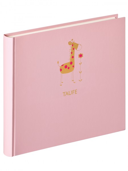 Babyalbum Meine Taufe Baby Animal, rosa, 28X25 cm