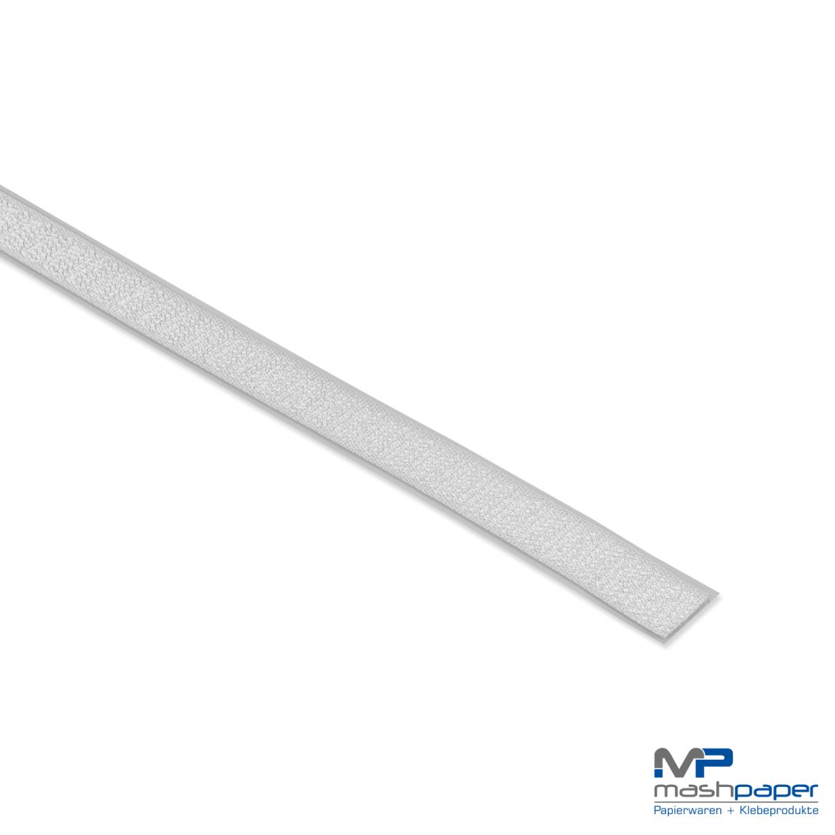 0,89€/m Hakenband Klettband 16mm weiß selbstklebend Hotmelt 25m 807016 
